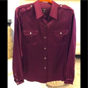 Silk blouse, size 12. EUC.